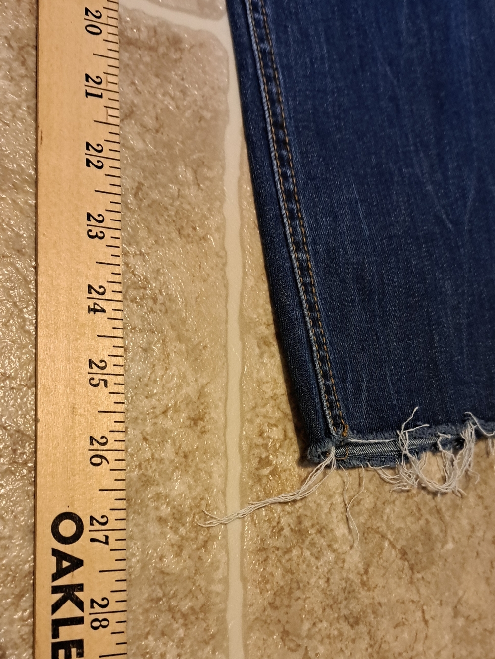 Kut from the Kloth Slim Straight Dark Blue Jeans. Size 12 Slouchy Boyfriend. - Picture 8 of 13